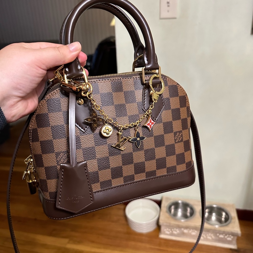 Authentic Louis Vuitton Alma BB in Damier Ebene